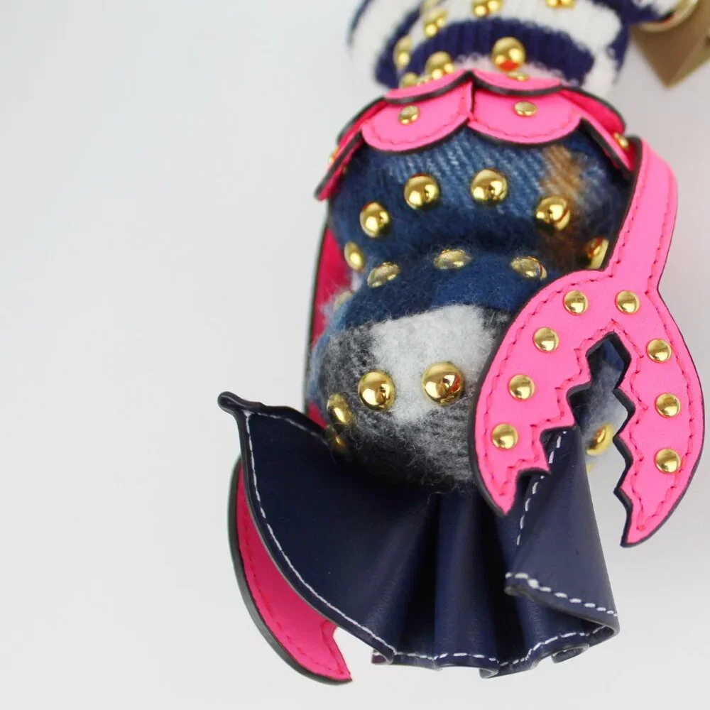 NWT Burberry Lobster Studded Key / Bag Charm